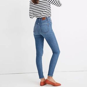 Madewell 11” High rise skinny jeans in maricopa wash blue size 27